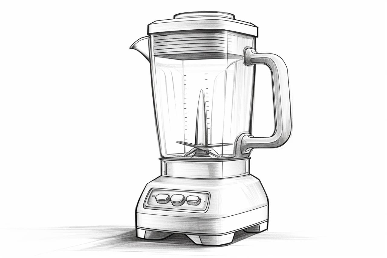 how to draw a blender