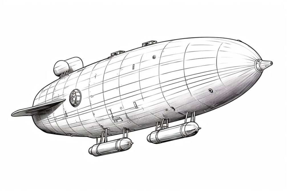 How to Draw a Blimp - Yonderoo