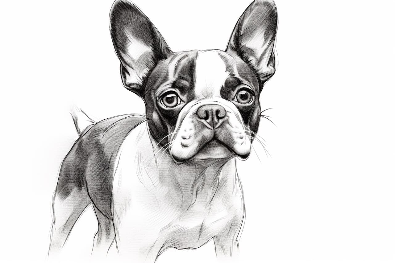 How to Draw a Boston Terrier Yonderoo