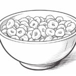 how to draw a bowl of cereal