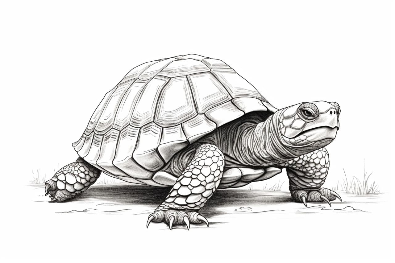 how to draw a box turtle