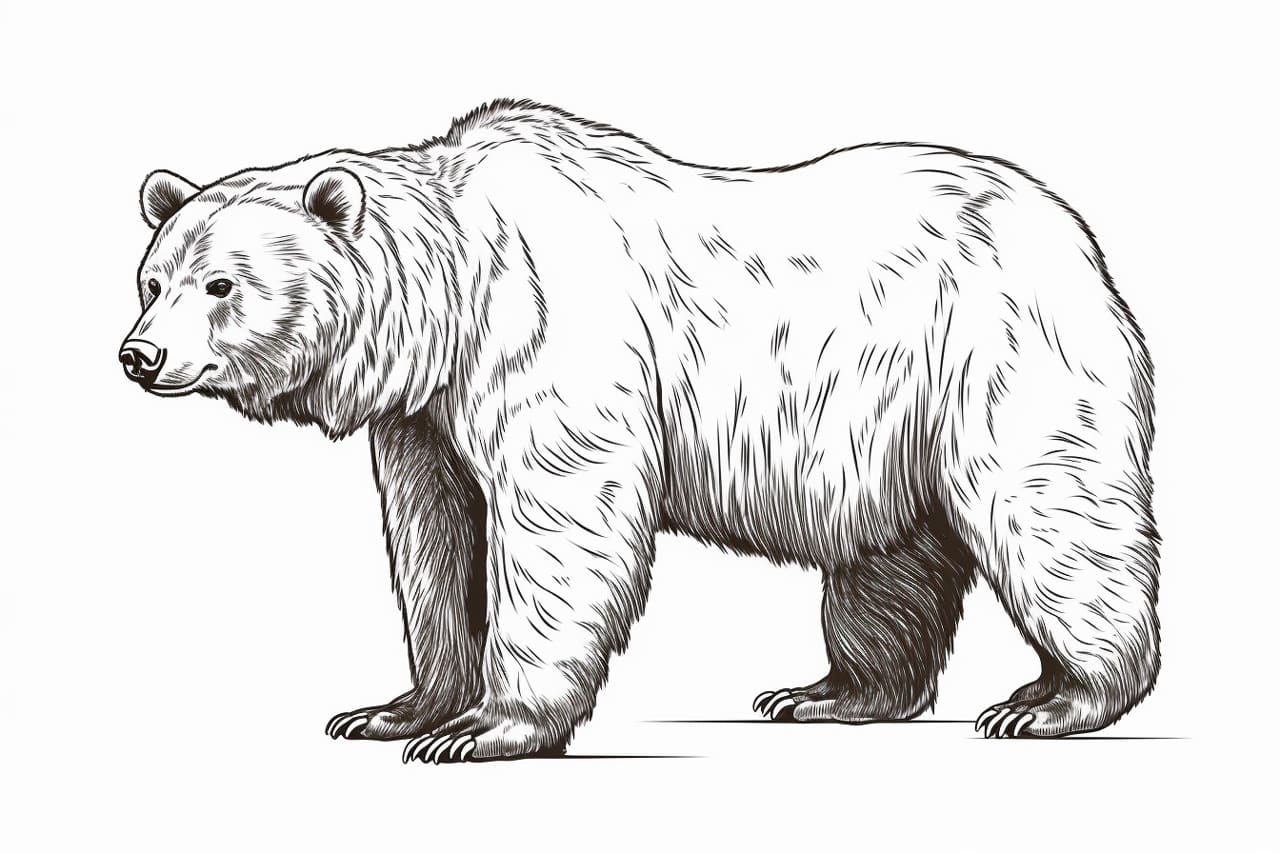 How to draw a Brown Bear