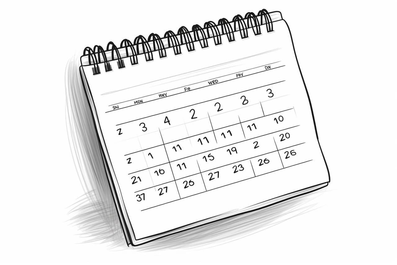 how to draw a calendar