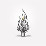 how to draw a candle flame