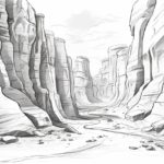how to draw a canyon