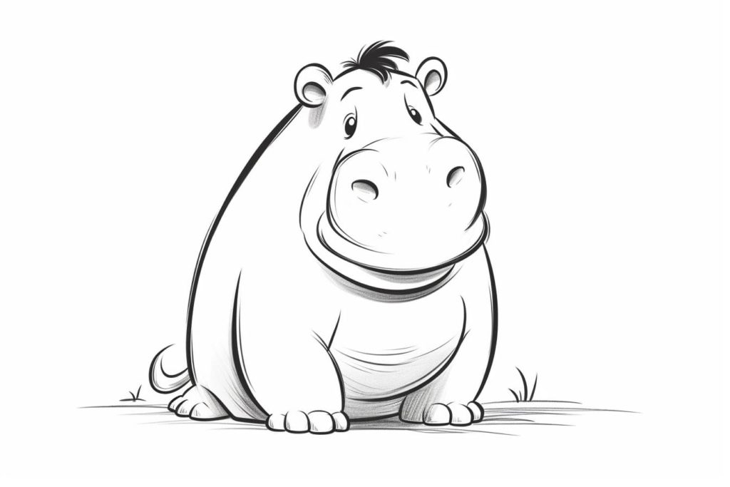how to draw a capybara in cartoon style