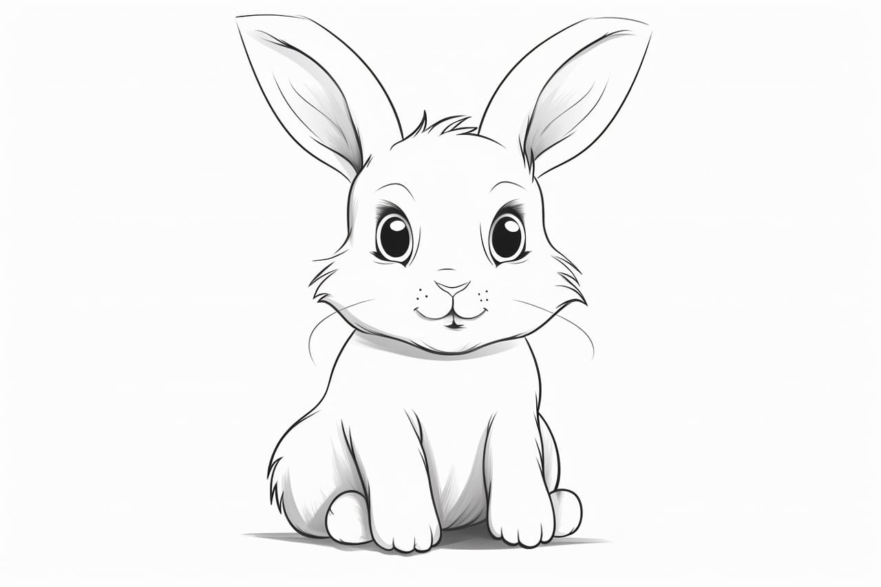 how to draw a Cartoon Bunny