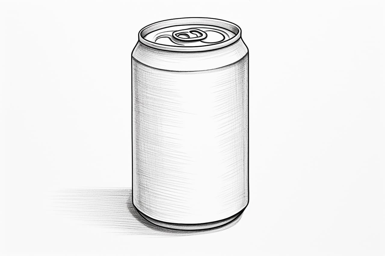 How to draw a can