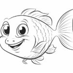 how to draw a cartoon fish