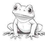 how to draw a cartoon frog