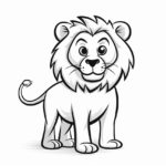 how to draw a cartoon lion
