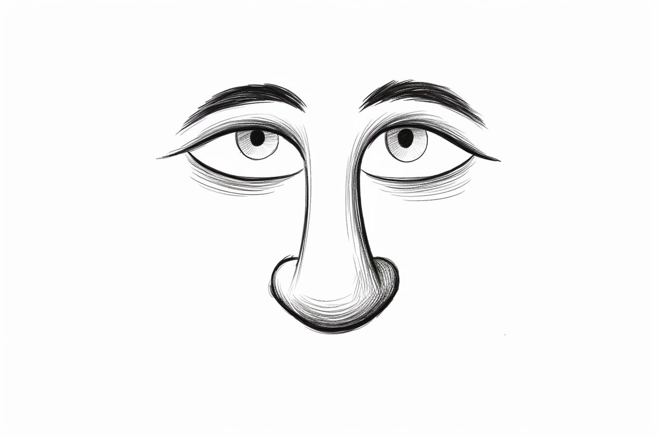 How to draw a cartoon nose