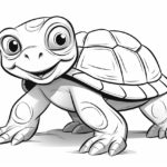 how to draw a Cartoon turtle