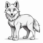 how to draw a cartoon wolf