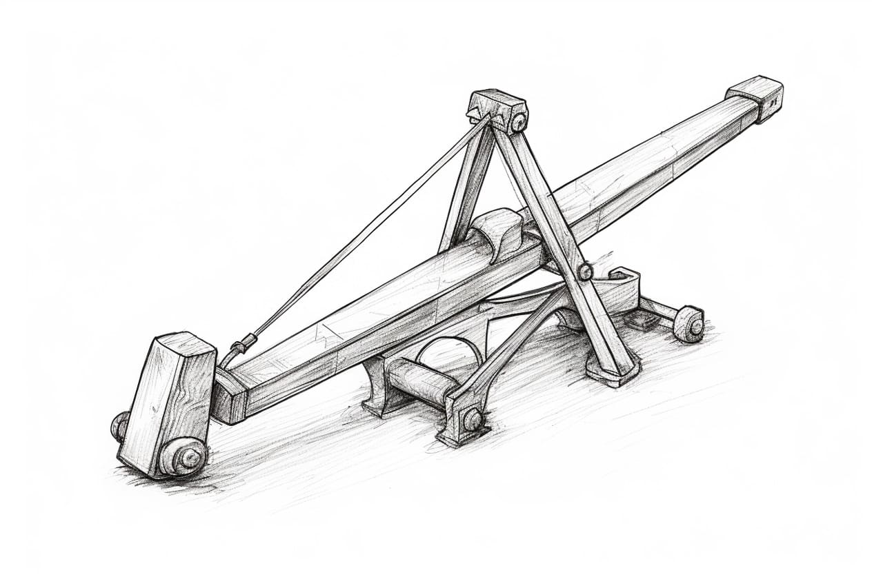 How to Draw a Catapult Yonderoo