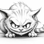 how to draw a Cheshire Cat