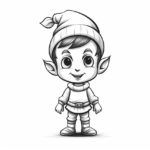 how to draw a Christmas Elf