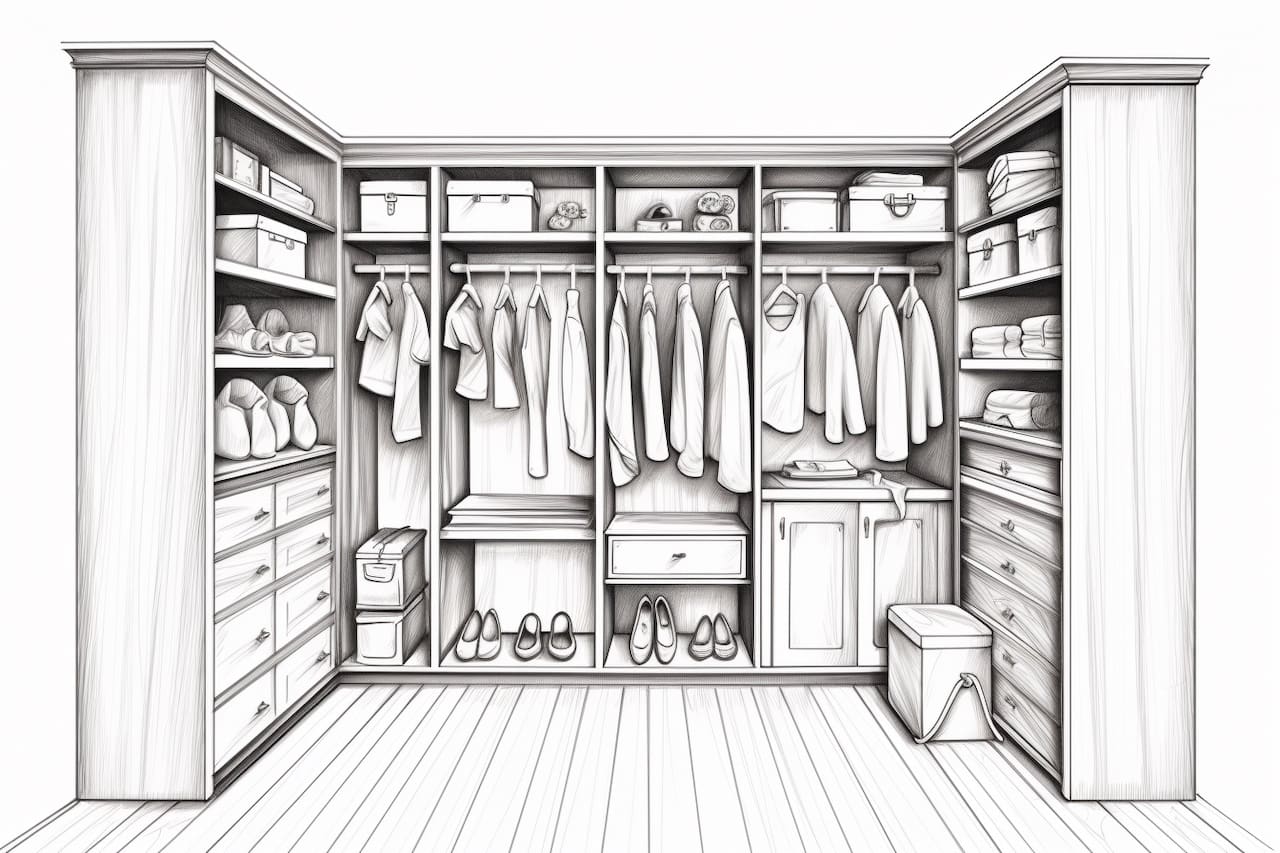 How to Draw a Closet Yonderoo