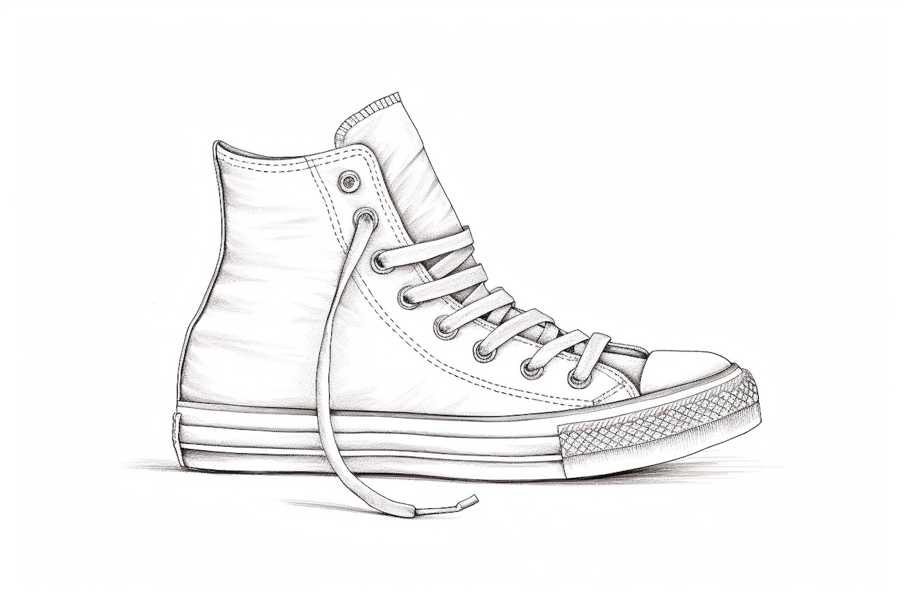 How to Draw a Converse Shoe