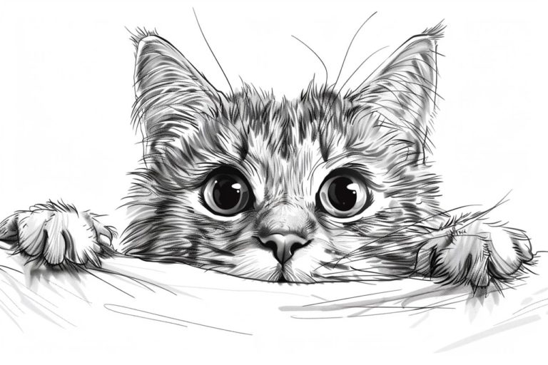 how to draw a crazy cat
