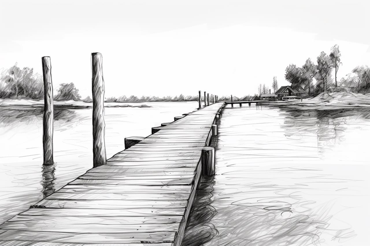 How to Draw a Dock Yonderoo