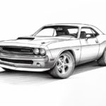How to Draw a Dodge Challenger
