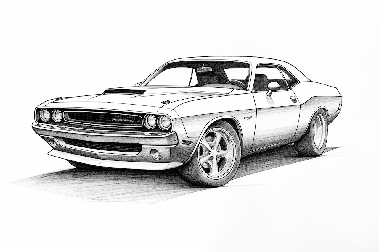 How to Draw a Dodge Challenger