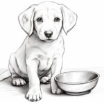 how to draw a dog bowl