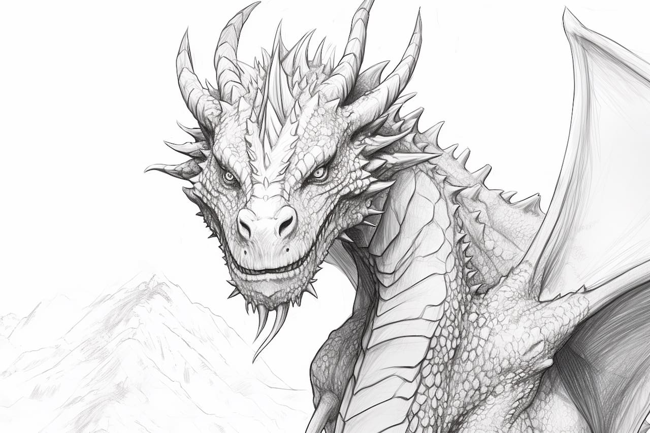 How to Draw a Dragon from Wings of Fire