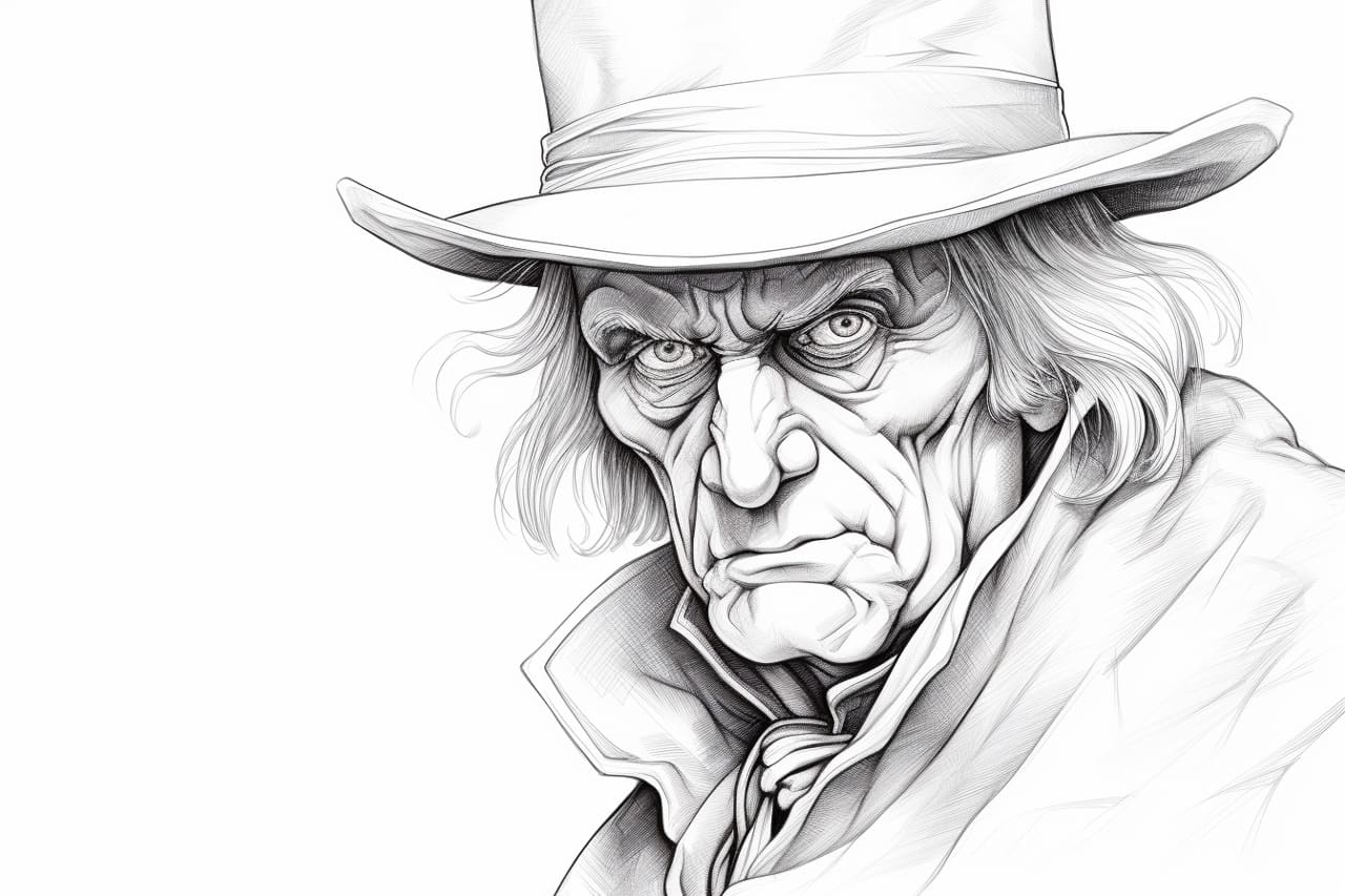How to Draw Ebenezer Scrooge Yonderoo