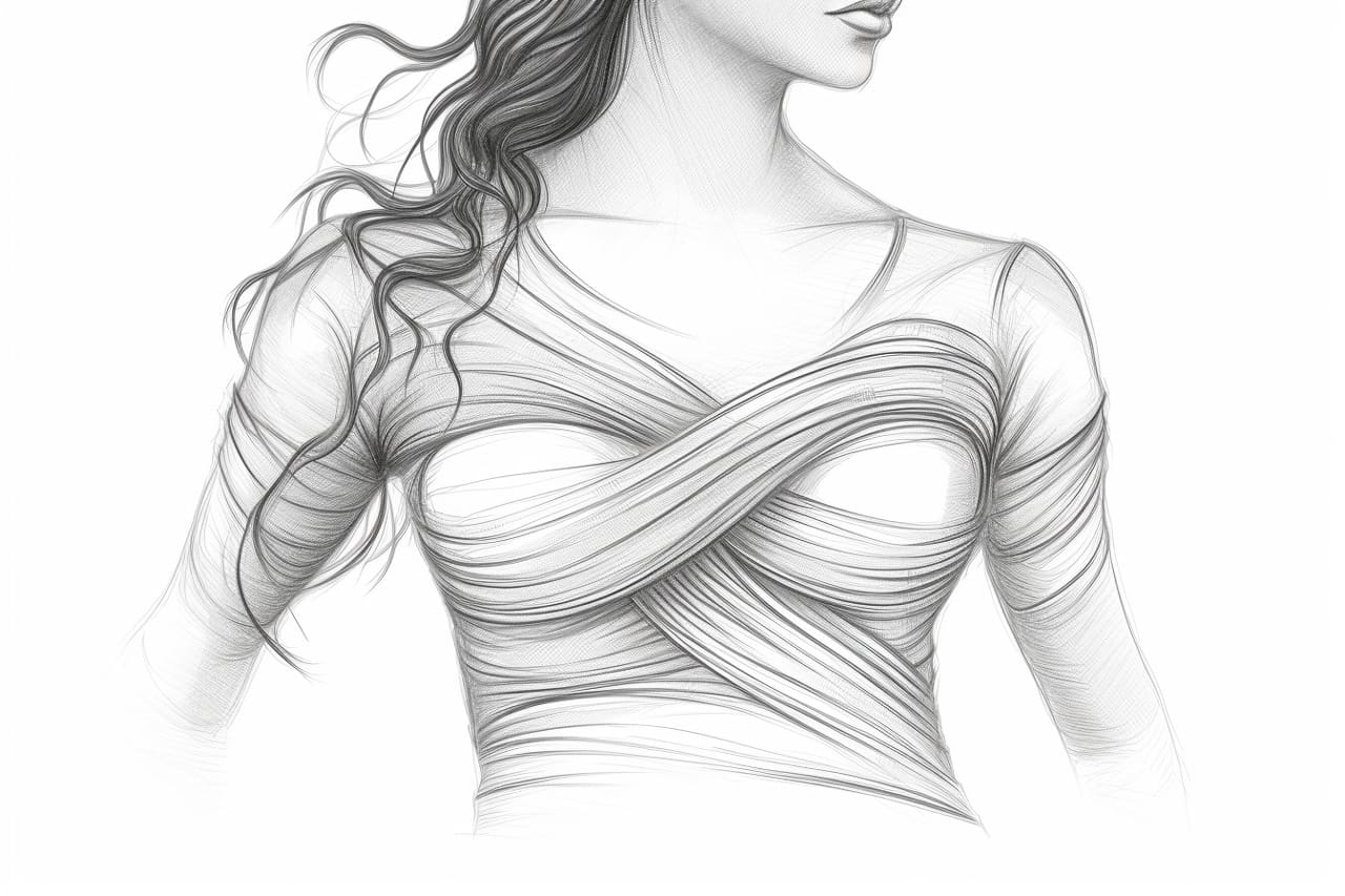 how to draw a female torso