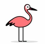 How to draw a flamingo
