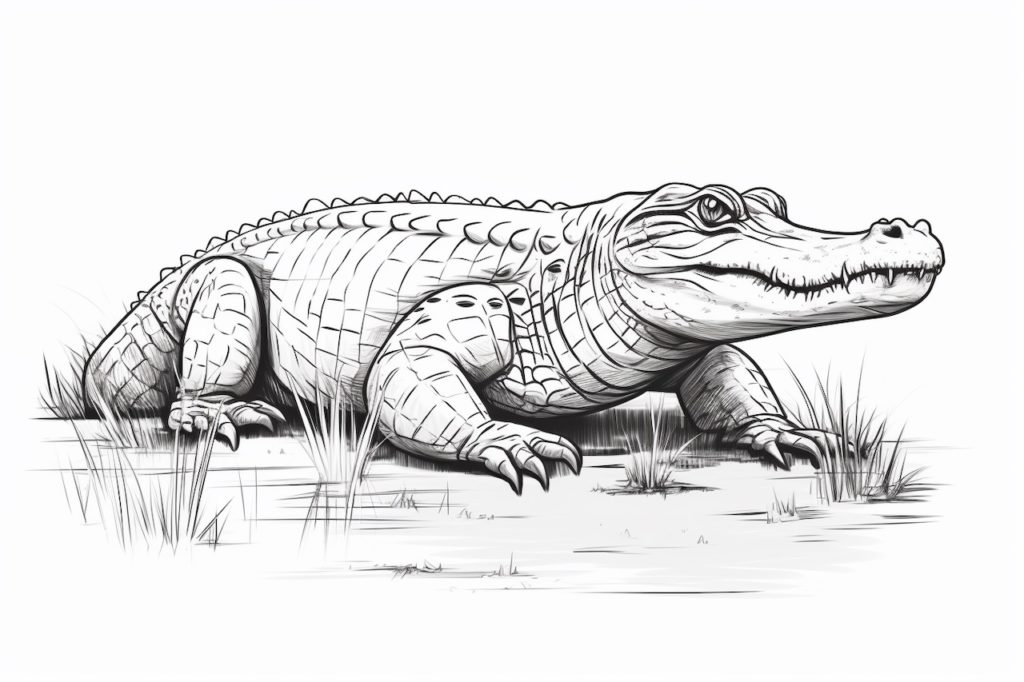 How to Draw a Gator - Yonderoo