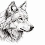 How to Draw a Gray Wolf
