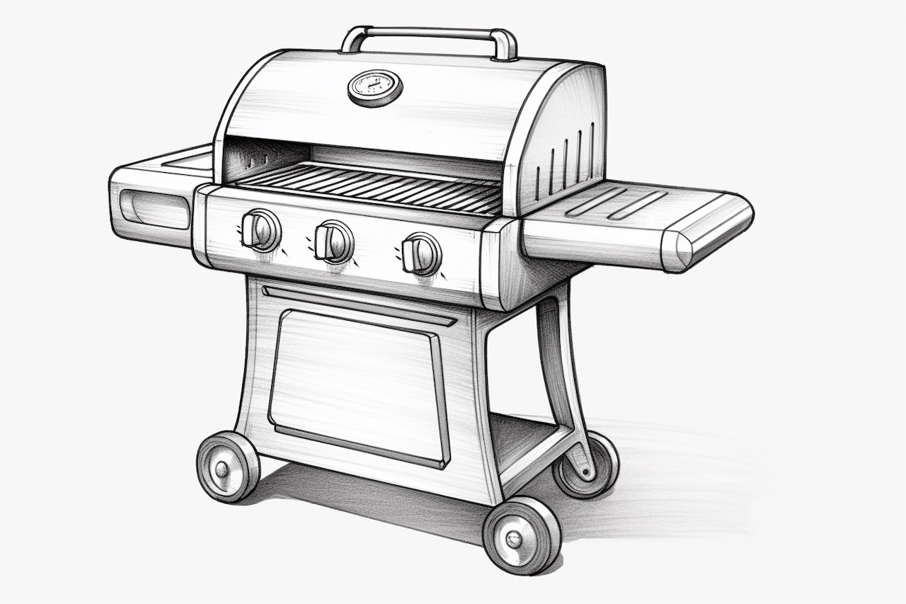 How to Draw a Grill Yonderoo