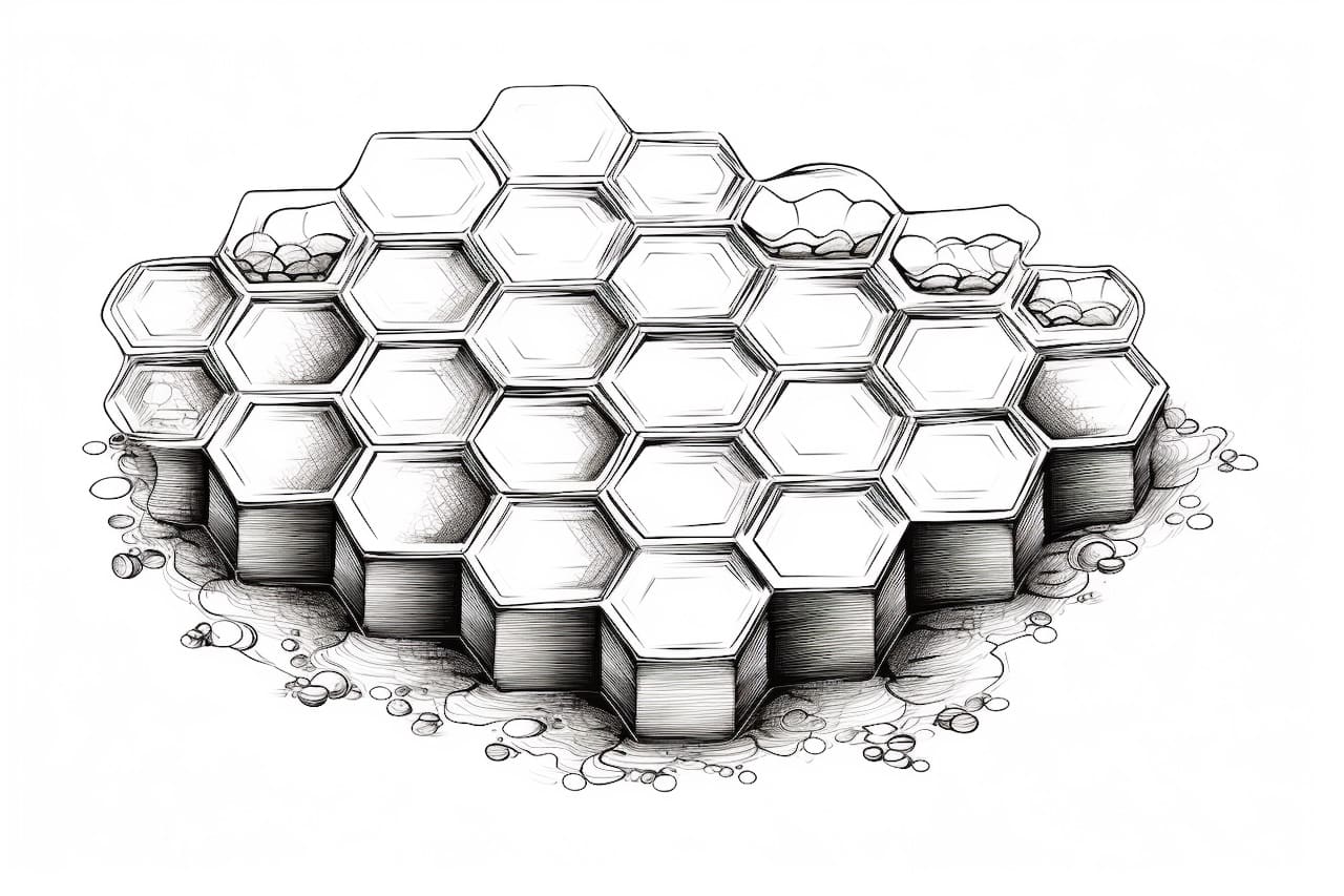 How to Draw a Honeycomb