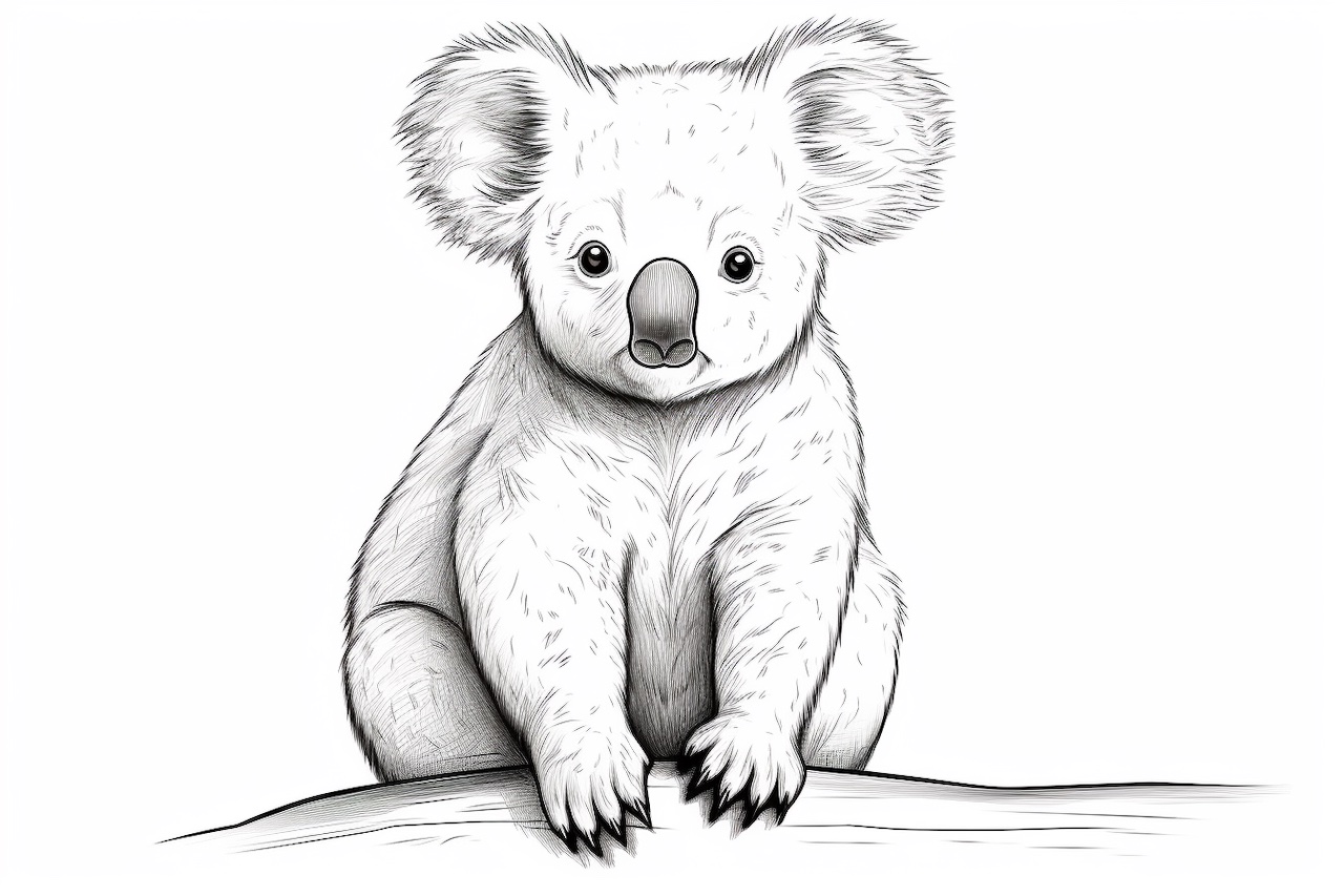 How to Draw a Koala Bear