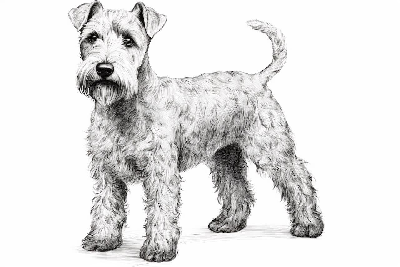 How to draw a Lakeland Terrier