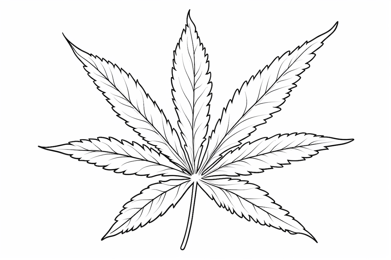 How to Draw a Marijuana Leaf