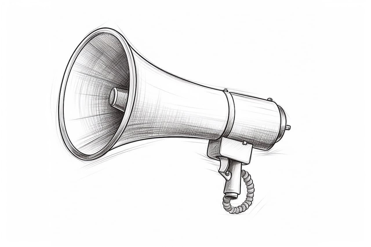 How to Draw a Megaphone