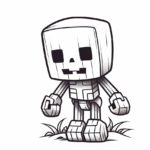 How to Draw a Minecraft Skeleton