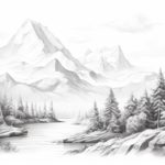 How to Draw a Mountain Landscape