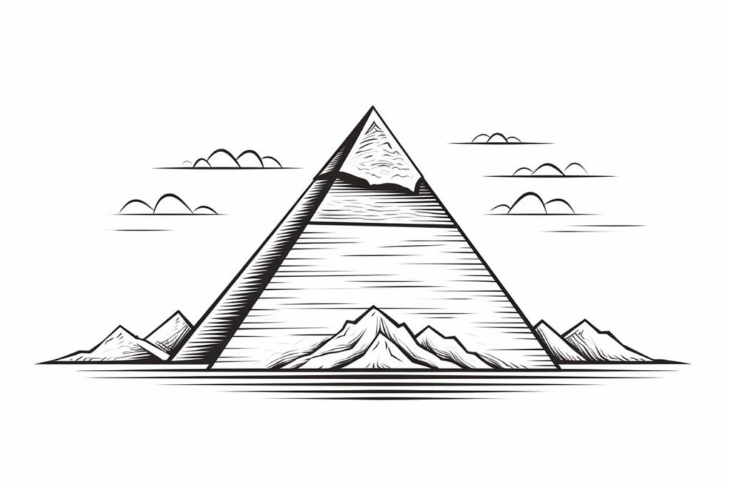 How to Draw a Pyramid - Yonderoo