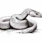 How to draw a realistic snake