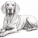 How to draw a Redbone Coonhound