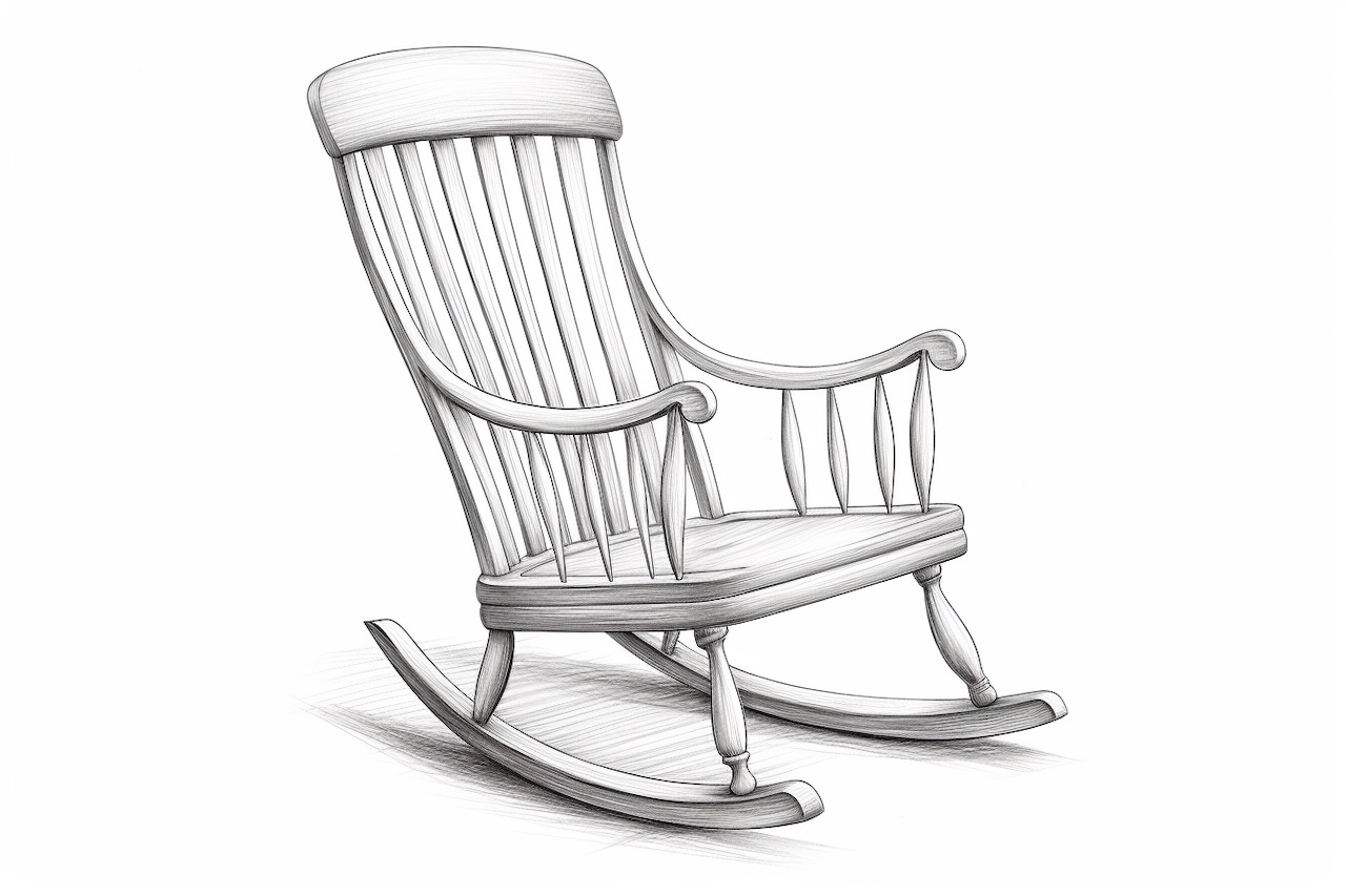 How to Draw a Rocking Chair