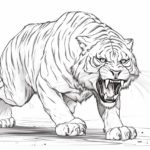 How to Draw a Saber-Tooth Tiger