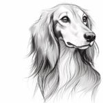 How to draw a Saluki