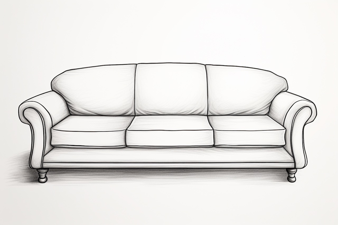 How to Draw a Sofa Yonderoo