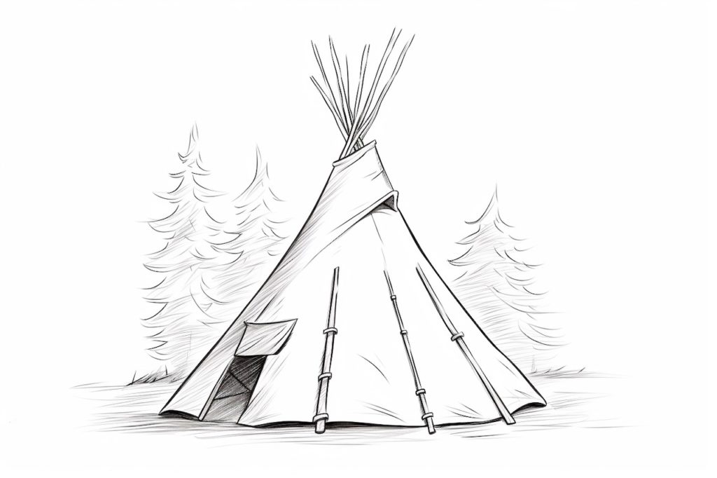 How to Draw a Teepee - Yonderoo